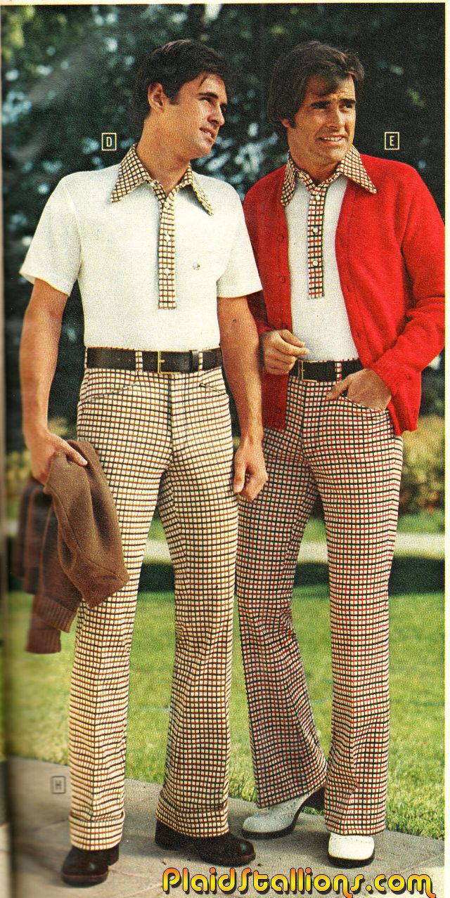 In the 1970s Real Men Wore Flared Trousers and Flowery T