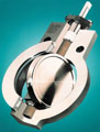 Industrial butterfly valve cutaway