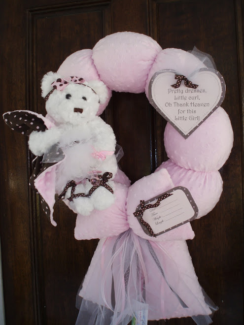 70. pink and brown wreath