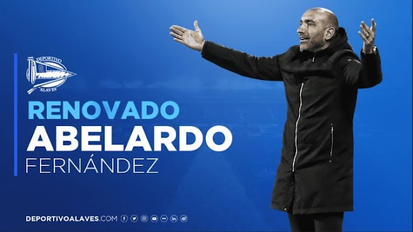 Oficial: El Alavés renueva un año a Abelardo