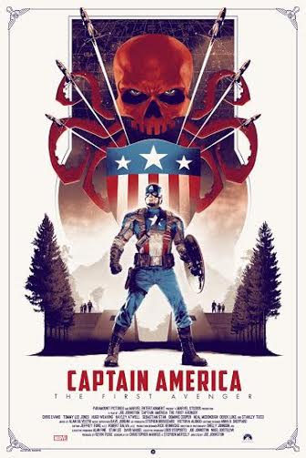 New York Comic Con 2015 Exclusive Captain America: The First Avenger Regular Edition Marvel Screen Print by Matt Ferguson & Grey Matter Art