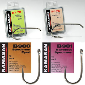 Kamasan B170 B175 B980 B981 Hooks - Sizes 2-20 - Packets of 10,25,100