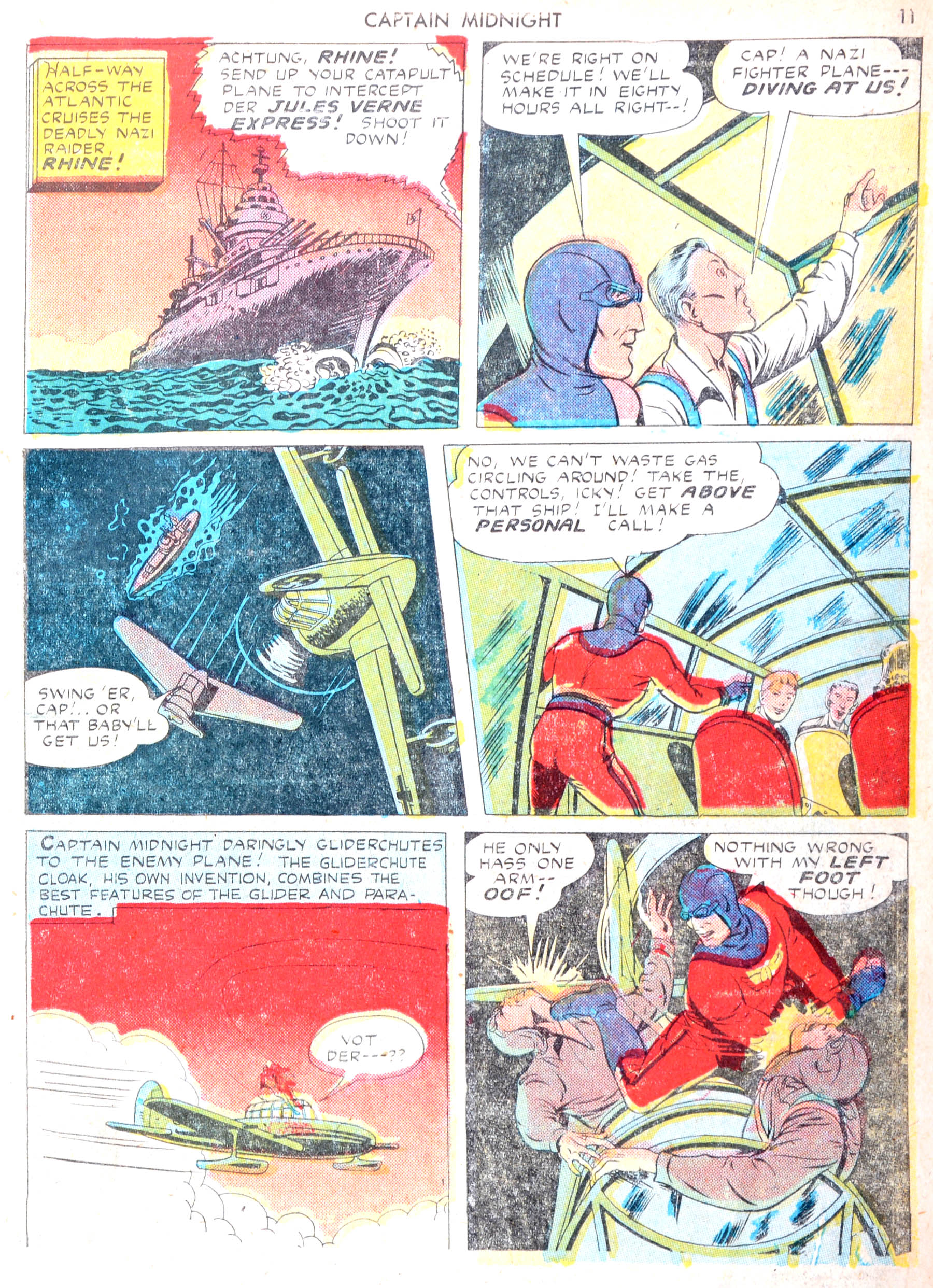 Read online Captain Midnight (1942) comic -  Issue #13 - 11
