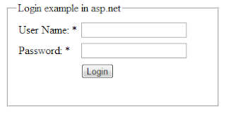 login page example using stored procedure and sql server database in asp.net