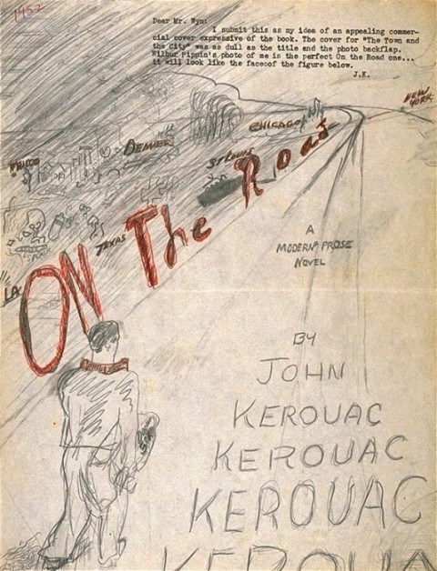 Jack Kerouac’s original cover, On the road, 1952