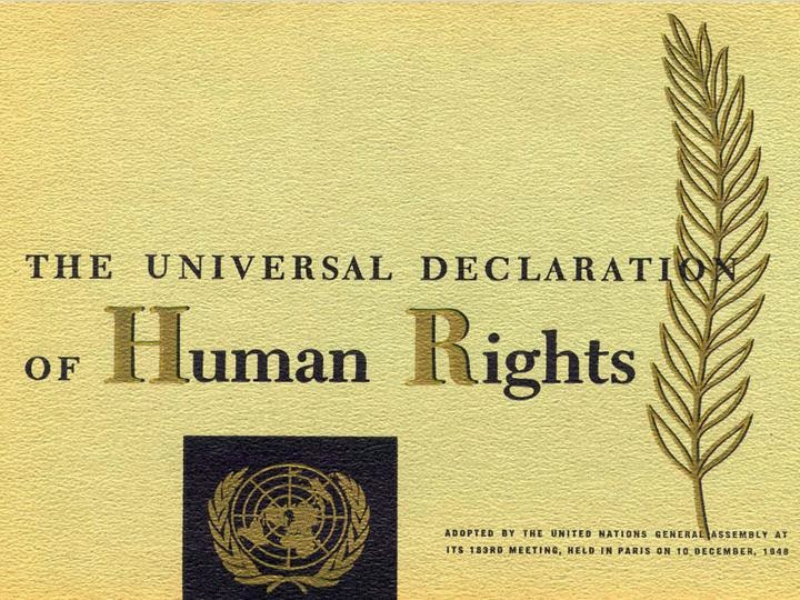 {The Universal Declaration Of Human Rights}