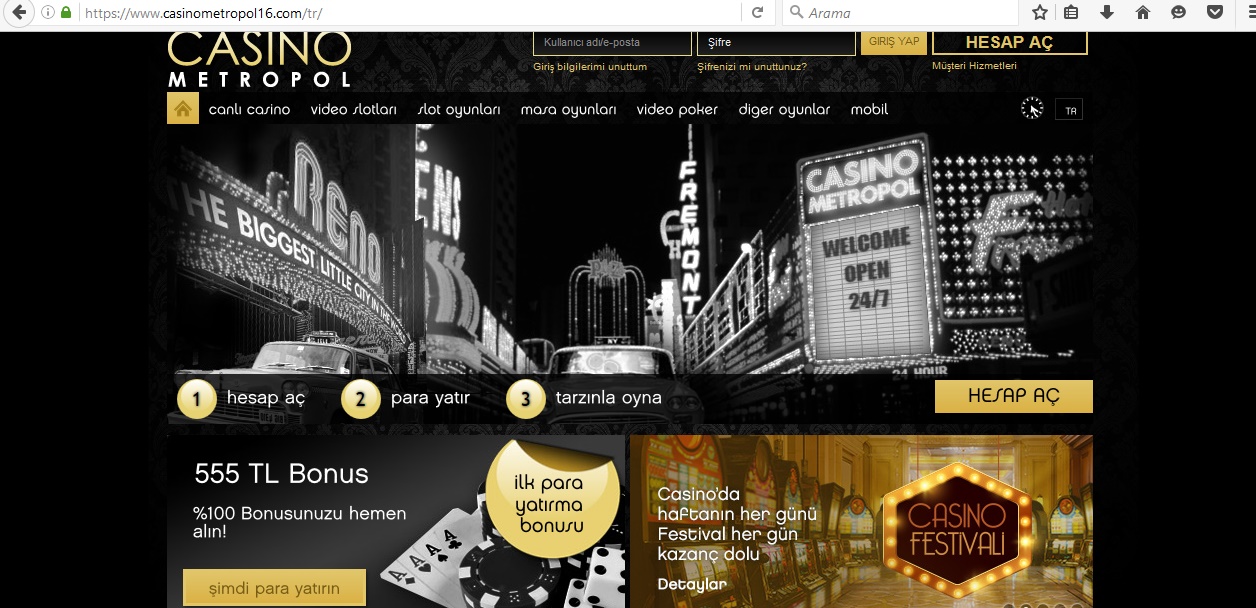 Metropol casino onlinle gambling