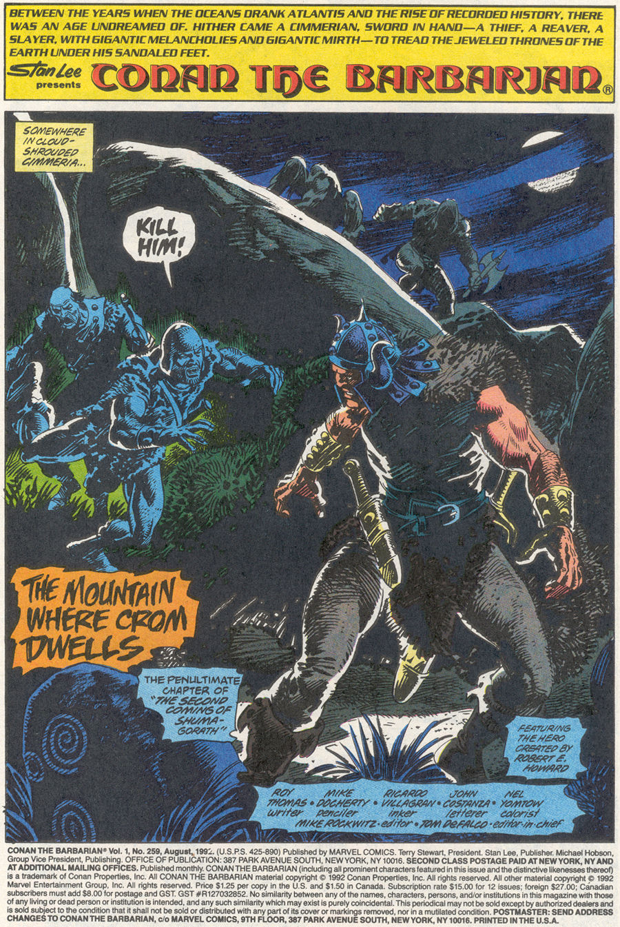 Read online Conan the Barbarian (1970) comic -  Issue #259 - 2