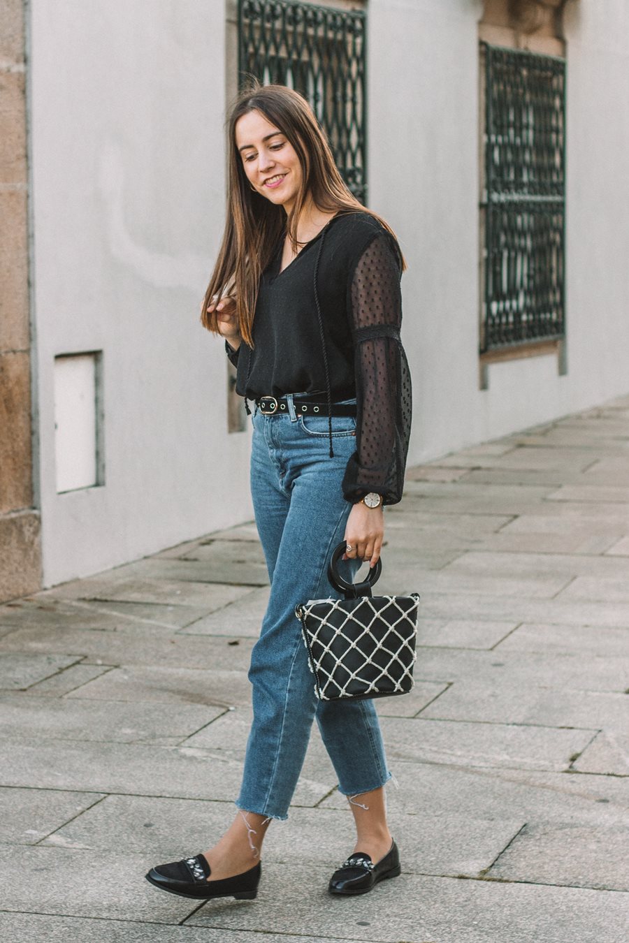 look simples primavera mom jeans