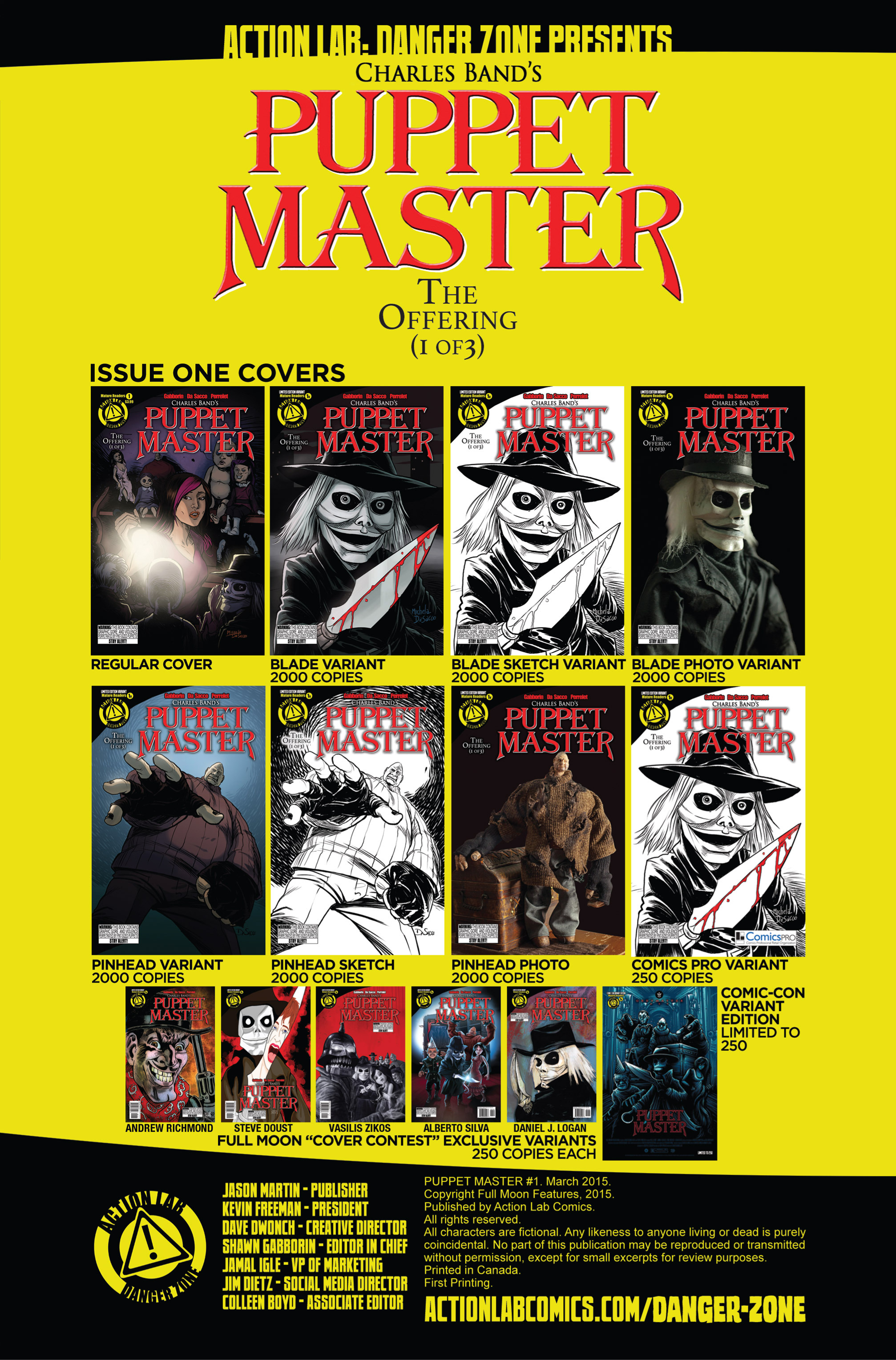 Read online Puppet Master (2015) comic -  Issue #1 - 2