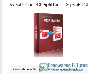 Kvisoft Free PDF Splitter : un logiciel gratuit pour découper les fichiers PDF