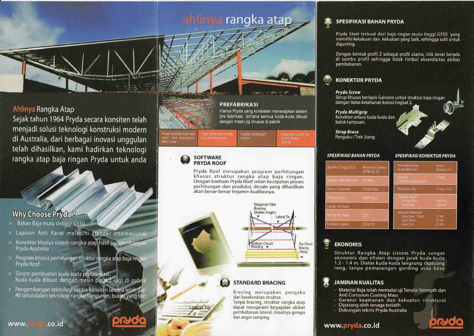 Rangka atap Baja Ringan PRYDA Media Bangunan Rangka atap Baja Ringan PRYDA Media Bangunan