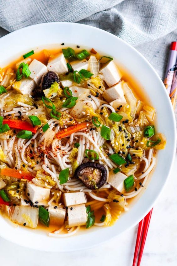 Shiitake Mushroom Udon Noodle Soup Quick and Easy Recipes