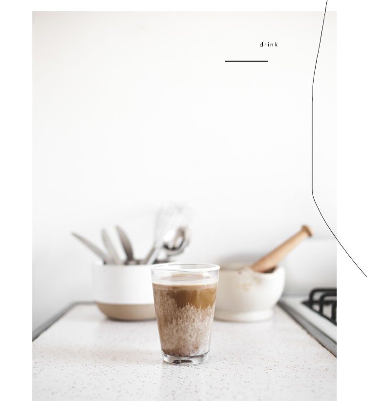 Medjol date and vanilla bean café au lait de coco via Offbeat and Inspired