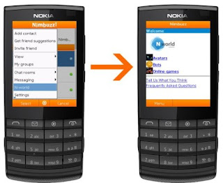 Обновление Nimbuzz Mobile для телефонов Java