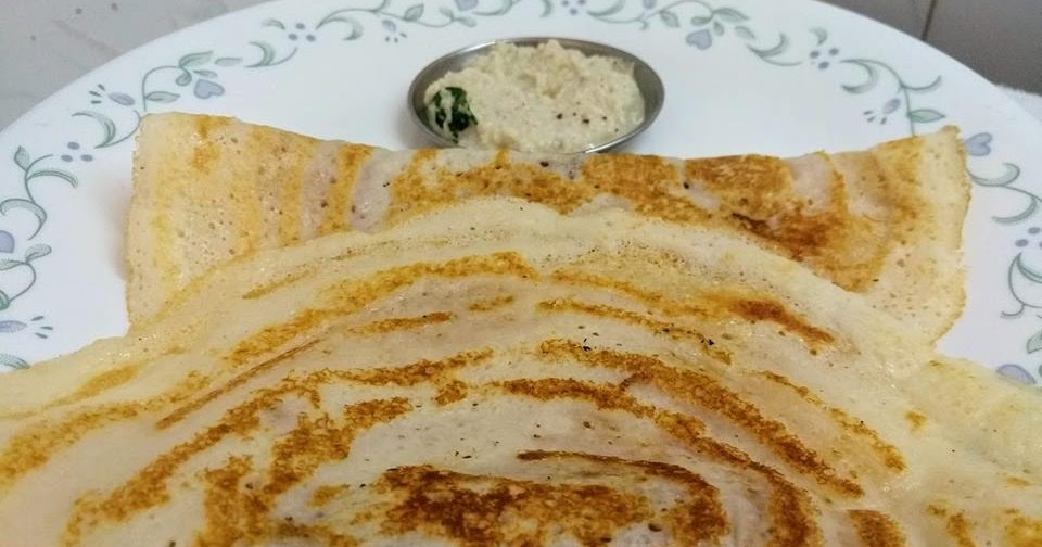 Urad maida dosa with rice flour and rava