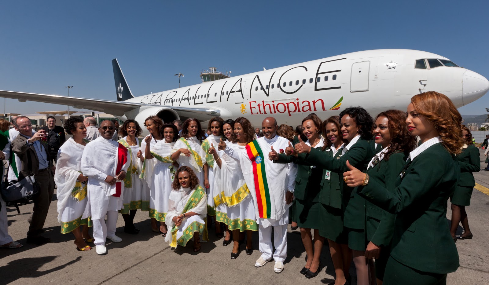 Cabin Crew Photos Ethiopian Airlines Cabin Crew Celebrate Joining the Star Alliance