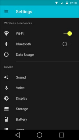 Android L settings