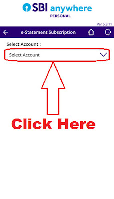 how to register for e statement in sbi bank