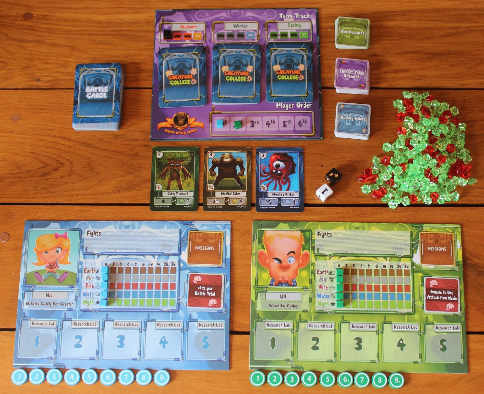 Random Nerdery Cardboard Creature College board game review
