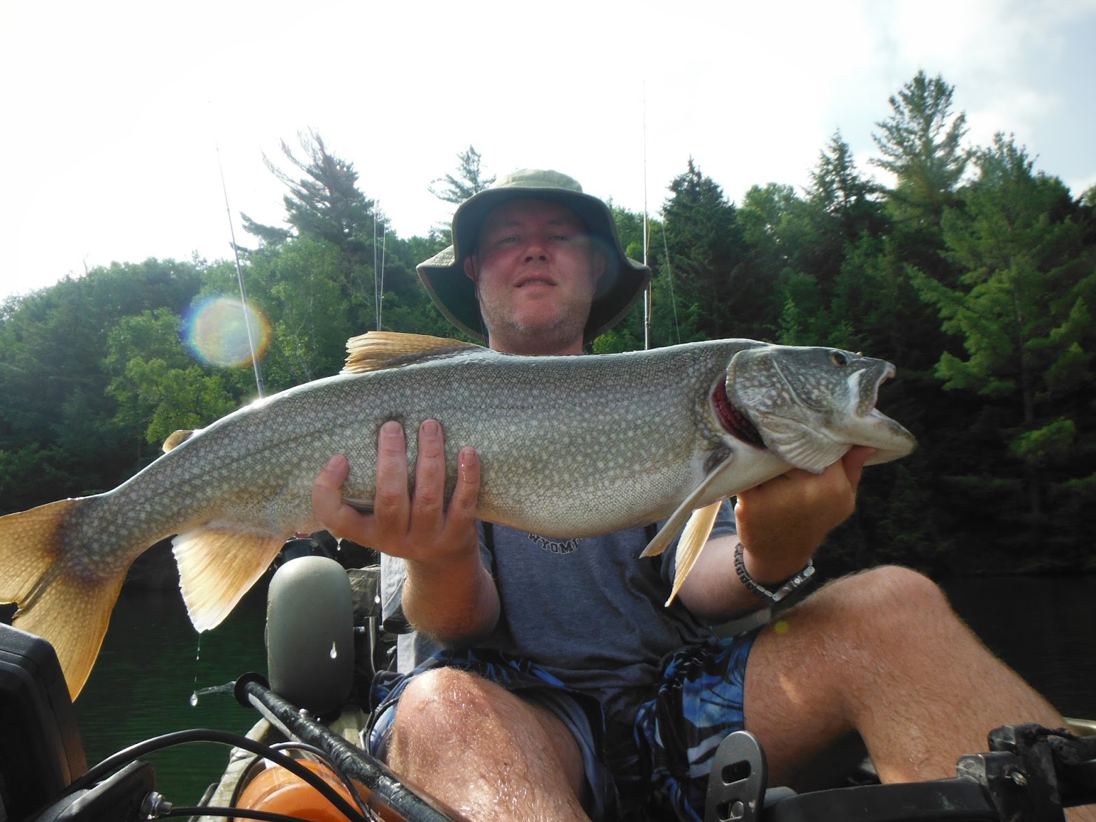 Long Island Kayak Angler Adirondack Trout Fishing