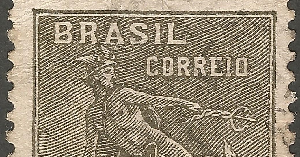 Stamps Stamp Brazil (1921) Mercury and Globe 300 reis