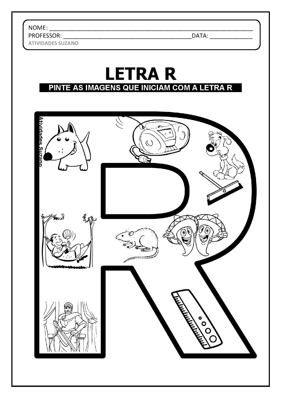 Atividades com a letra r, Atividades, Atividades de alfabetização Atividades com a letra r, Atividades, Atividades de alfabetização