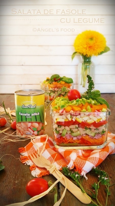 Salata cu fasole si legume
