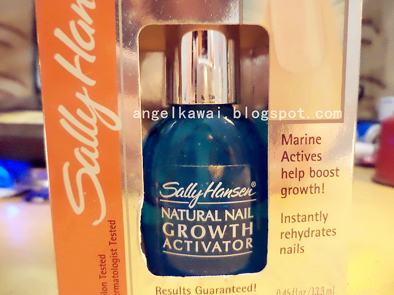 Angelkawai's Diary Review Natural Nail Growth Activator Sally Hansen
