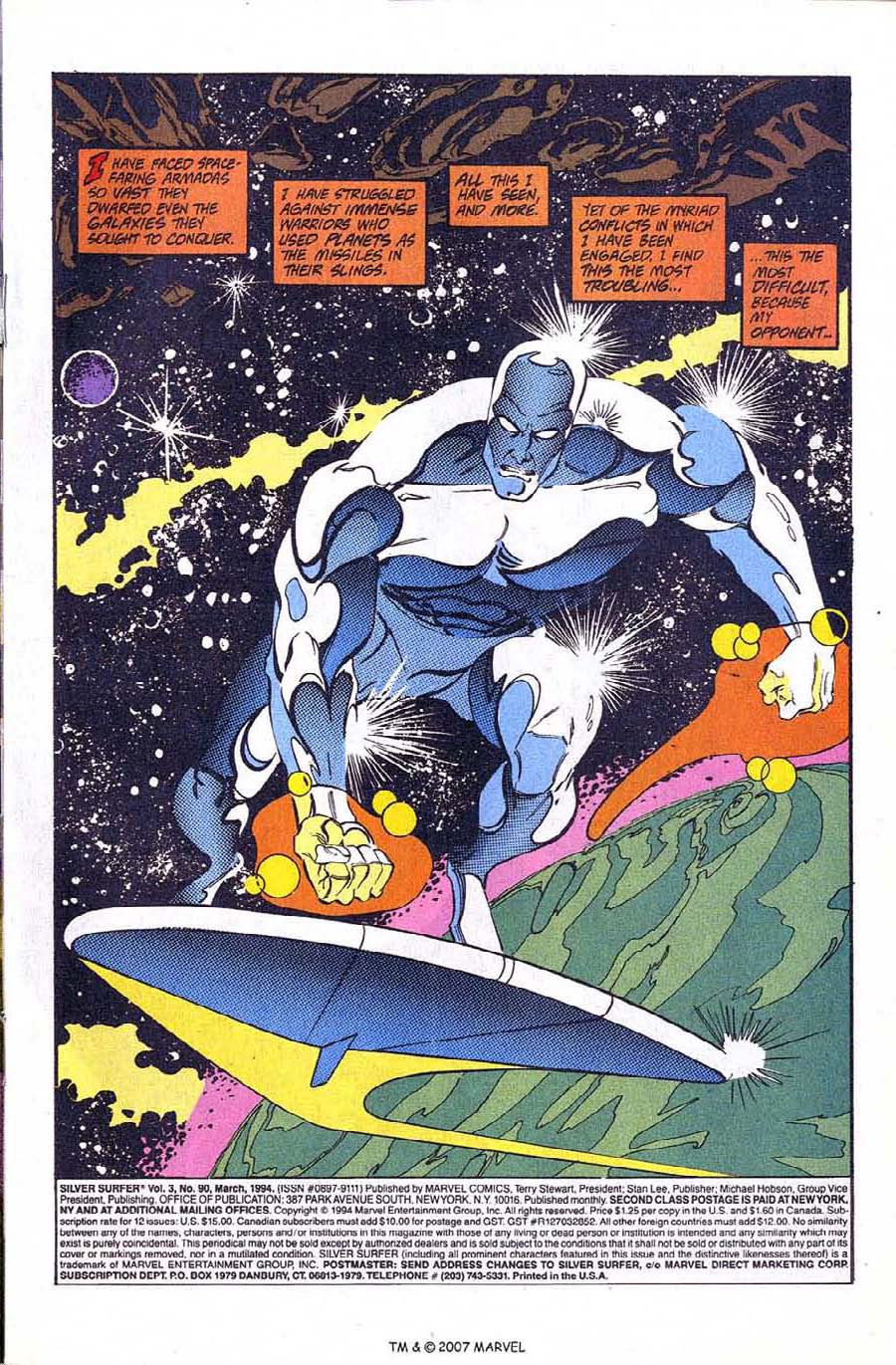 Silver Surfer (1987) Issue #90 #98 - English 3
