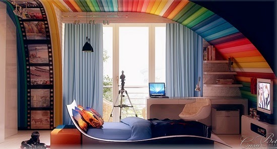 Decorate with rainbow