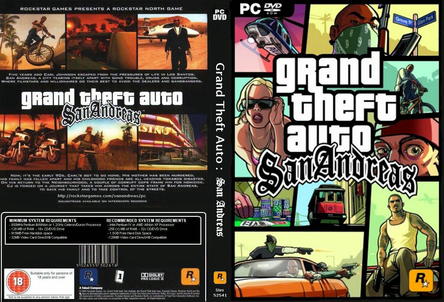 pc ps1 ps2 ps3 ps4 : gta san Andreas