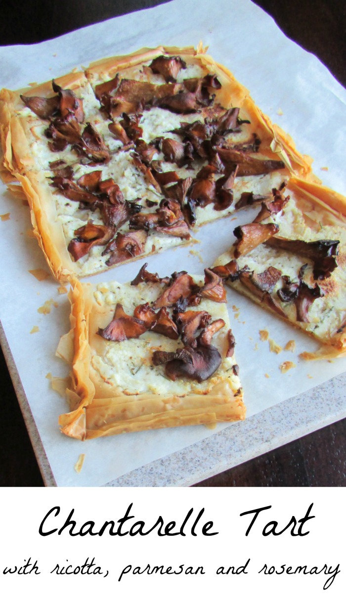 Cooking With Carlee Amazing Chanterelle Tart with Ricotta, Rosemary