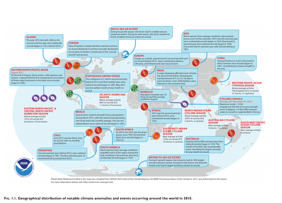 hsawrlite NOAAGeographical distribution of notable climate anomalies