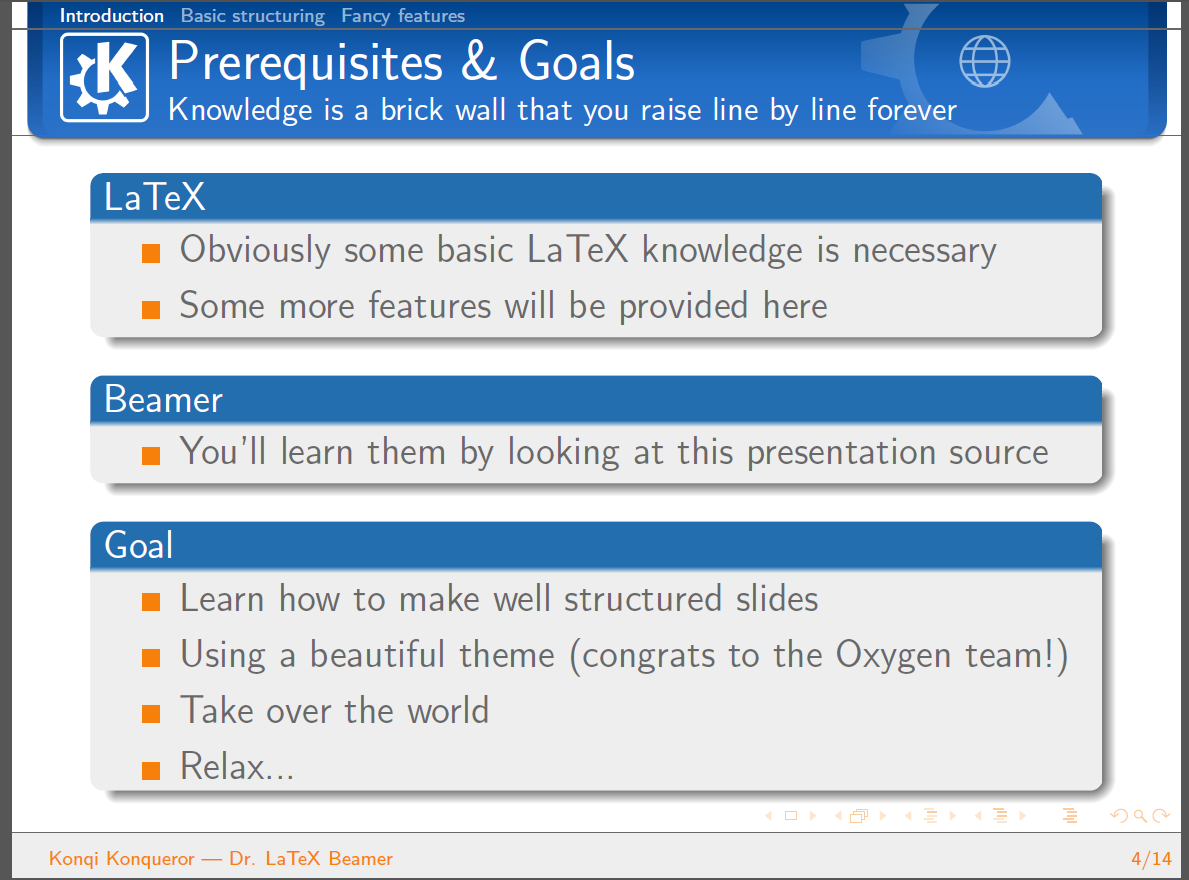 Kovda: Beamer: une présentation soignée