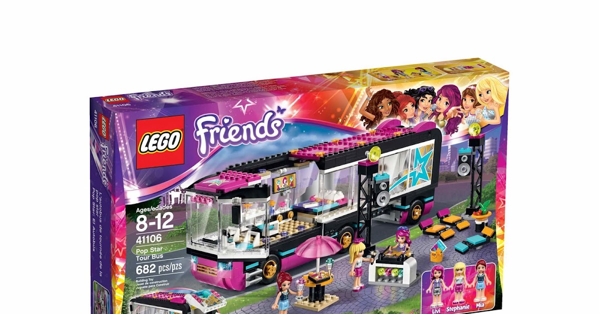 Brick Friends Lego 41106 Pop Star Tour Bus