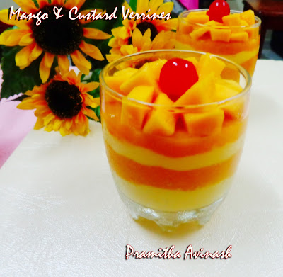 Pramitha Love Cooking!!!!!: Mango & Custard Verrines
