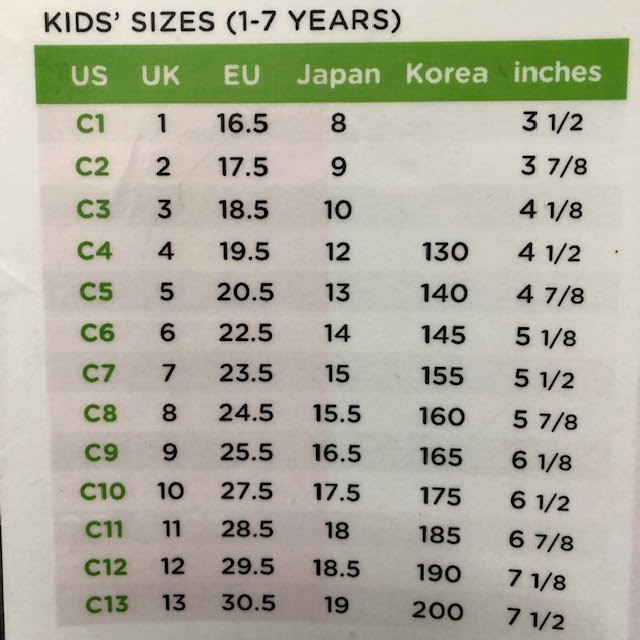 crocs youth size chart