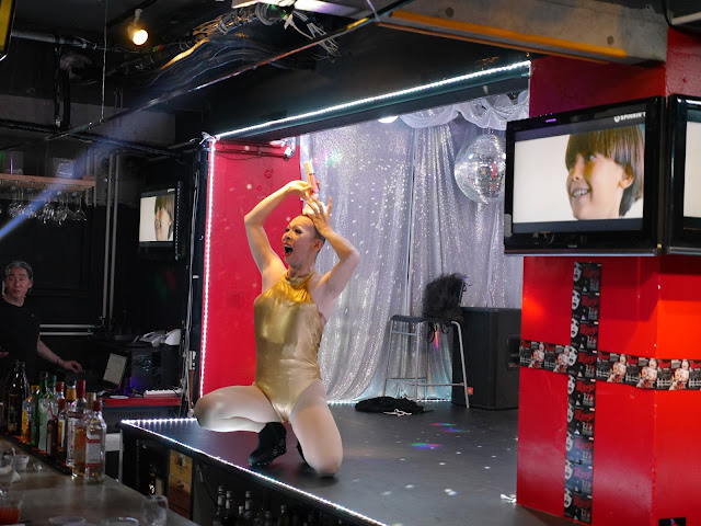 A drag queen takes the phase at Osaka gay bar  TokyoTouristMap: Osaka's Village - Gay or Straight - for a Rip Roaring Extravaganza!