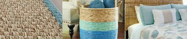 Natural Woven Textures for Coastal Decor