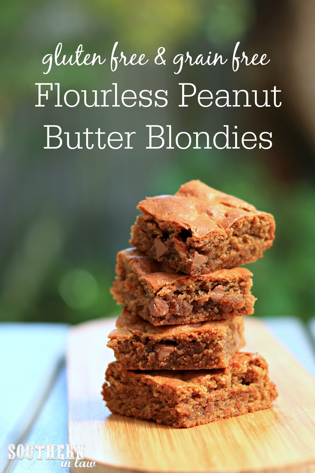 Southern In Law Recipe Easy Flourless Peanut Butter Blondies (Gluten