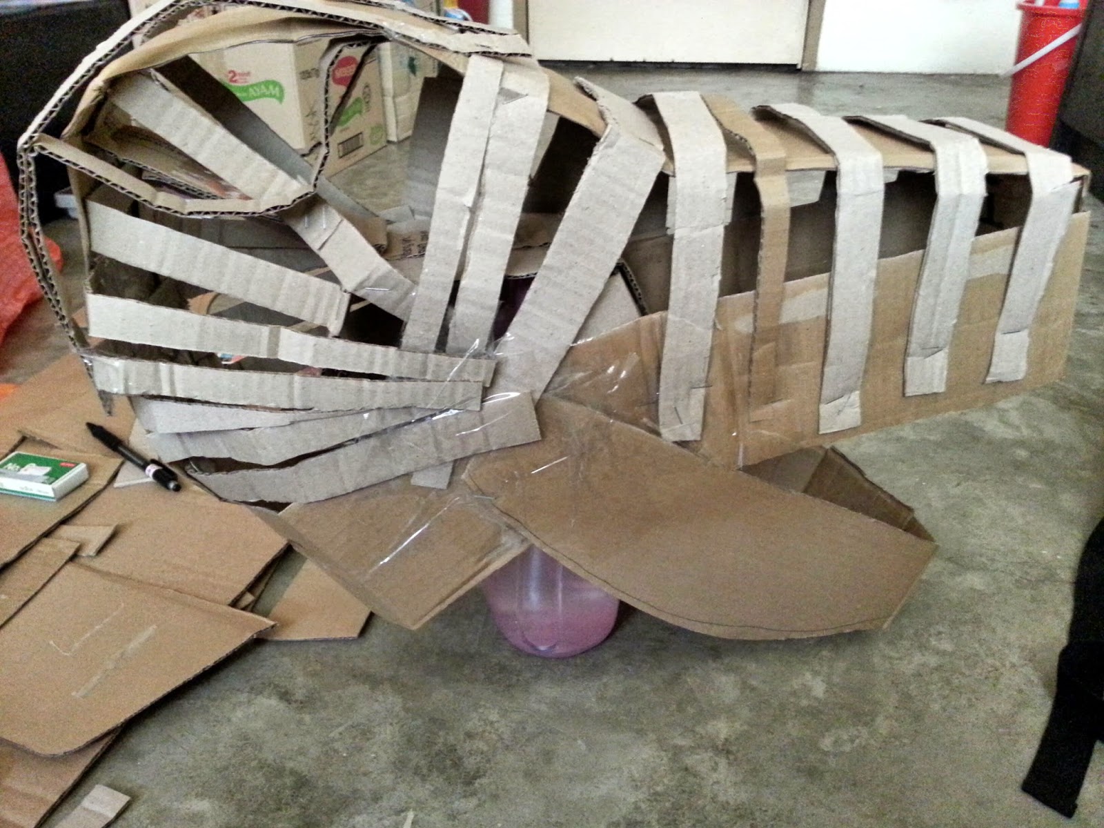 Aly's Blog Cardboard Paper Mache Dinosaur Mask