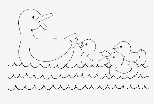 Best Mom Duck Drawing Cartoon HD Wallpaper