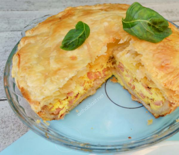 Easy Bacon and Egg Pie 