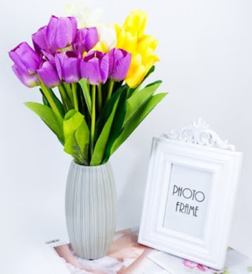 Bunga Plastik / Bunga Artificial Tulip (Seri 9K)