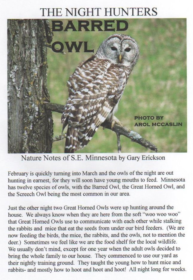 NATURE NOTES February 2011