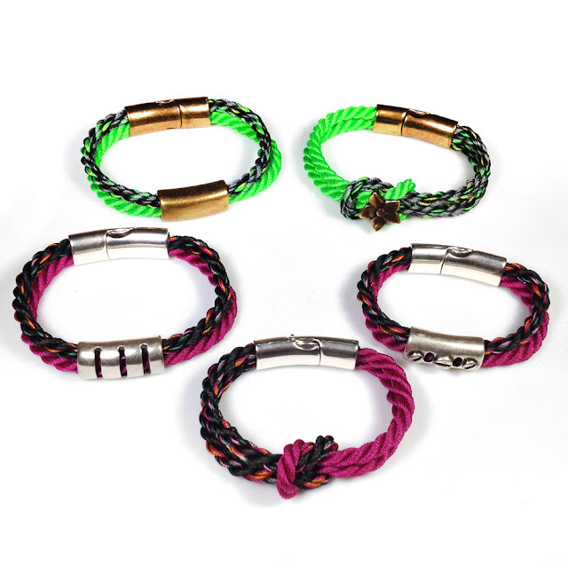 Rope Bracelets made with C-Lon Bead Cord