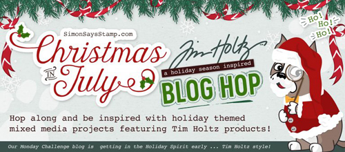 Yaya Scrap More Simon Monday Challenge Christmas In July Blog Hop