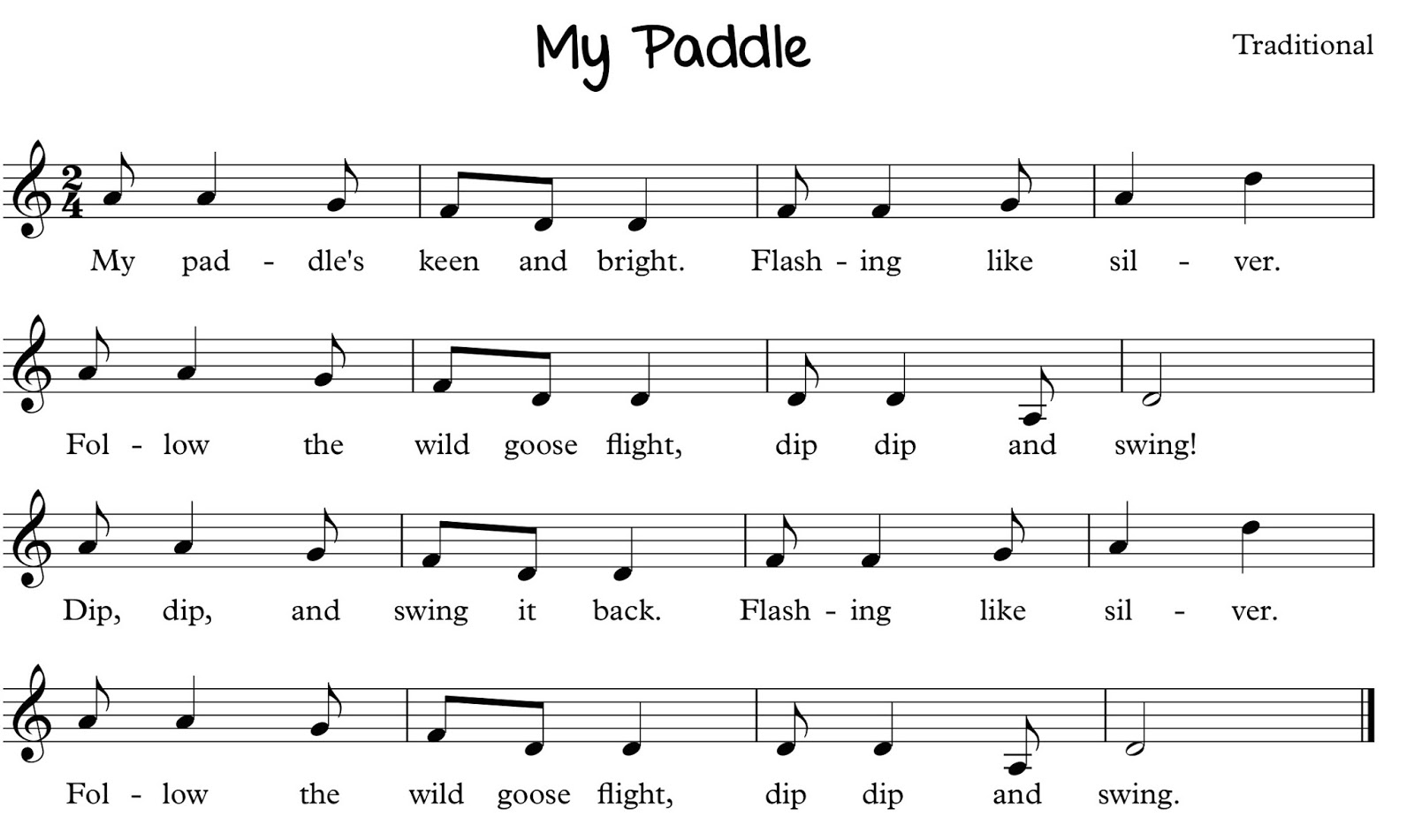 Taking My Travels Back to the Students Canoe Song and Land of the Silver Birch Floating Down