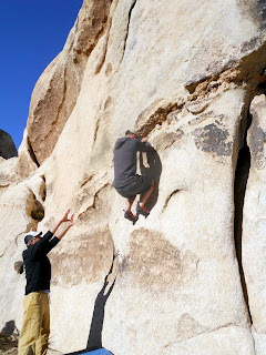 rock climbing young men